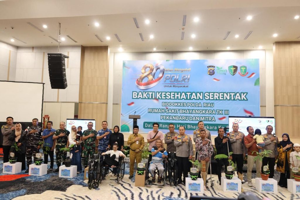 Bakti Kesehatan Hari Bhayangkara ke-80, Polda Riau Gelar 14 Layanan Medis